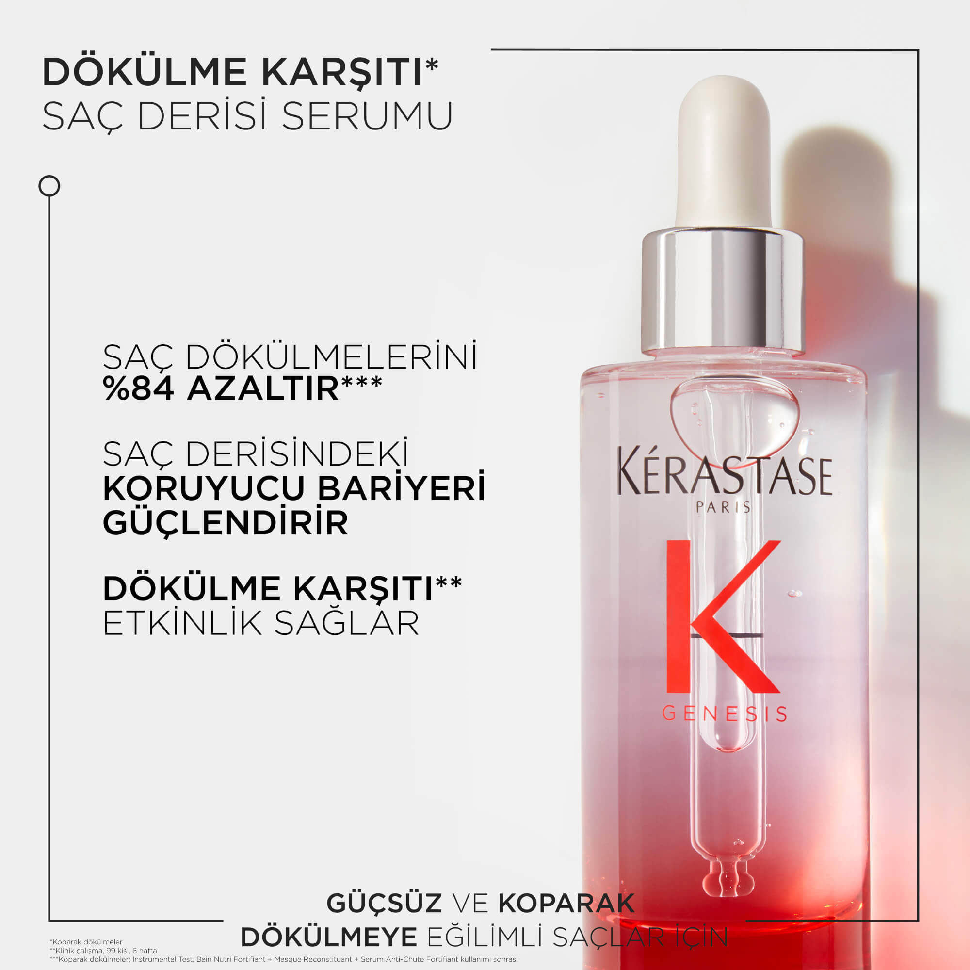 Kerastase Genesis Serum Anti-Chute Fortifiant Saç Dökülmesini Önleyici Serum 90 ml - Görsel 3