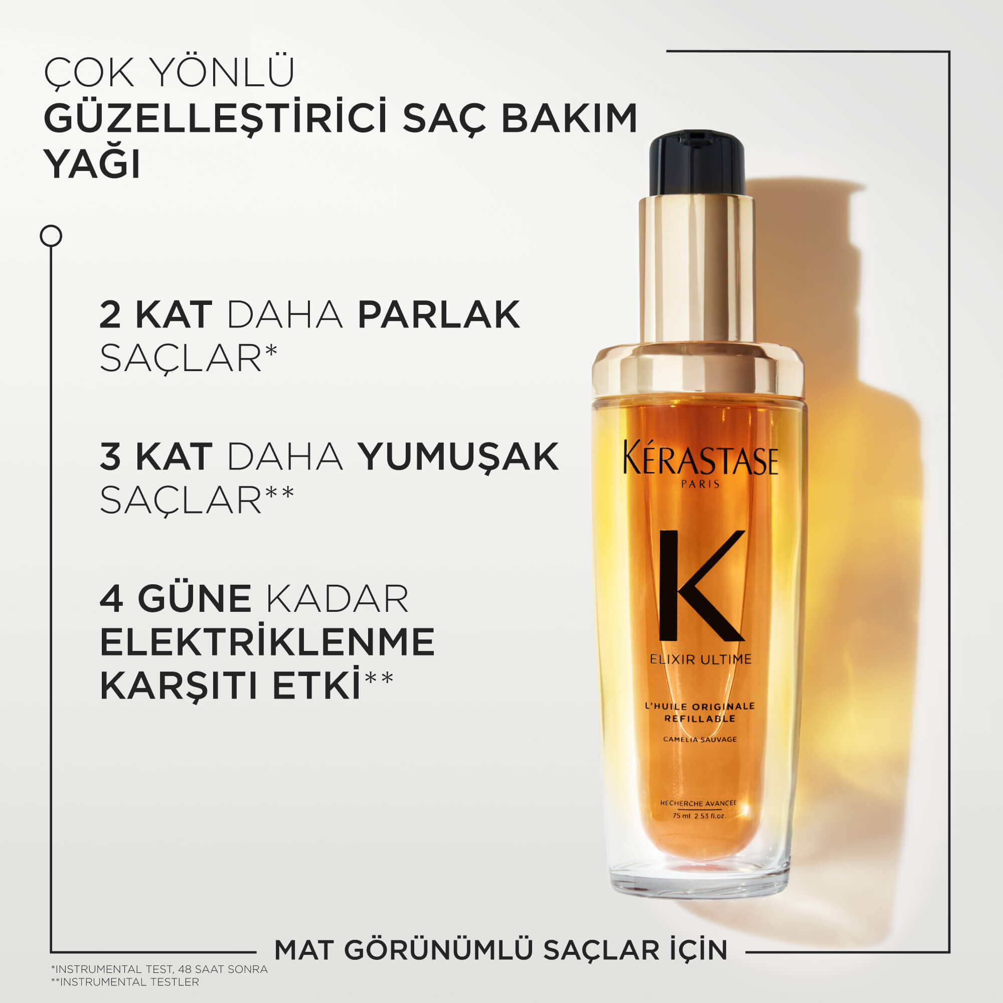 Kerastase Elixir Ultime L'Huile Originale Saç Yağı 75 ml - Görsel 3